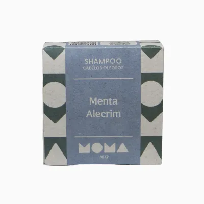 Shampoo de menta com óleo de babaçu