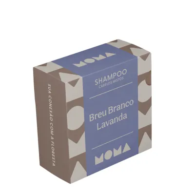 Shampoo Sólido Murumuru Breu e Lavanda 70g MOMA