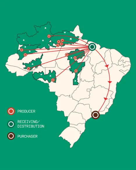 Mapa de distribuição